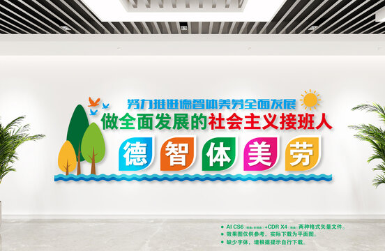 德智體美勞文化墻