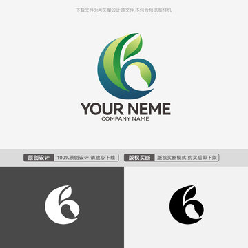 K字母LOGO绿色健康