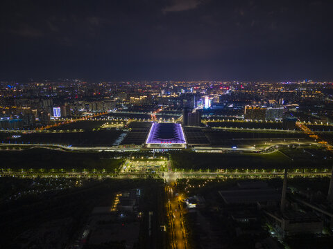 北客站夜景