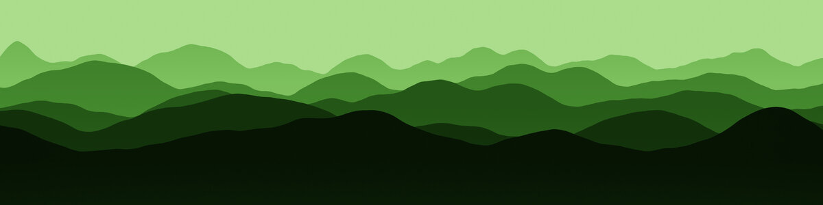 绿色高大的大山