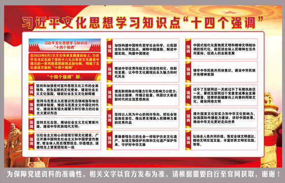 十四個強調(diào)