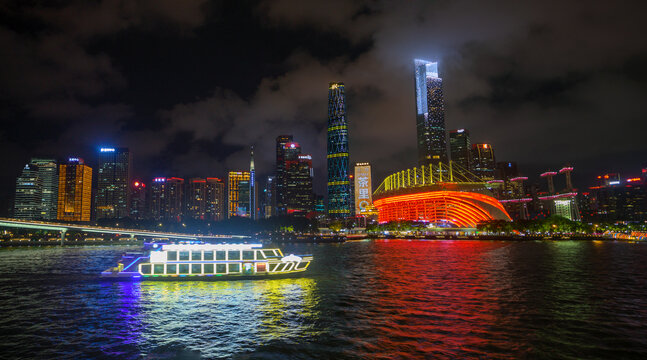 珠江航道夜景