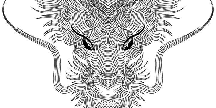 龍背景矢量