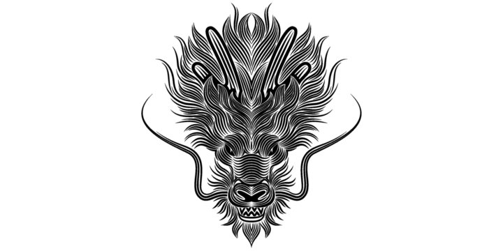 龍矢量插畫(huà)手繪