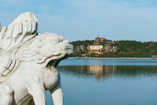 北京颐和园冬日美景