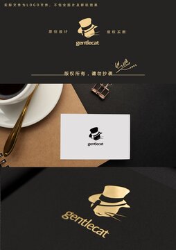 禮帽貓logo