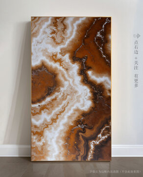 現(xiàn)代抽象大理石背景墻掛畫