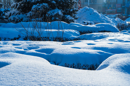 北国风光冰雪世界自然唯美雪景