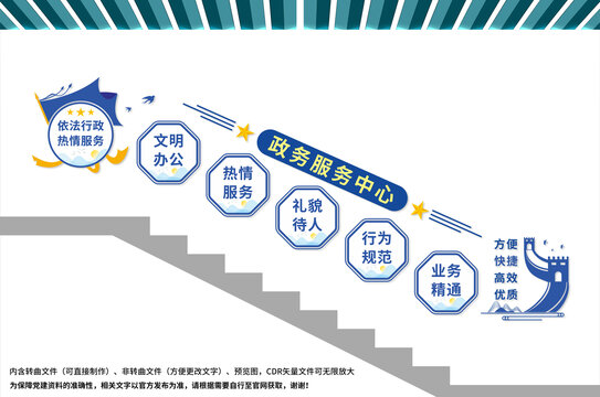 依法行政樓梯文化墻