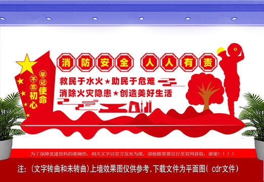 消防安全設(shè)計黨建文化墻