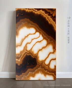 唯美條紋藝術(shù)畫大理石