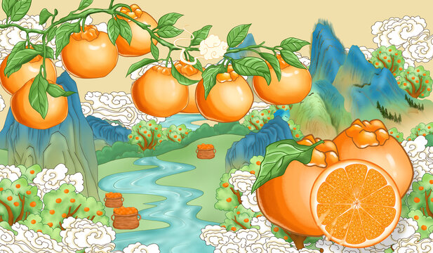 粑粑柑插畫(huà)