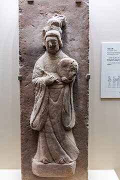 中国国家博物馆的宋代伎乐石刻