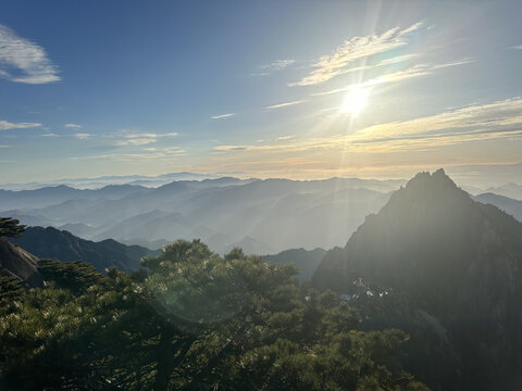 黄山日出