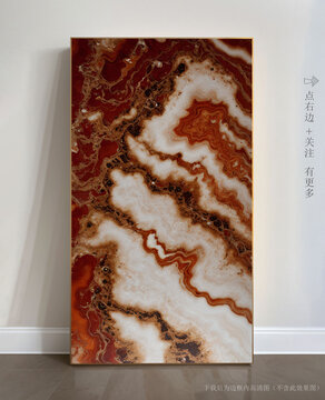 客廳大理石紋玄關(guān)背景墻