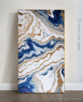 玄關(guān)大理石背景墻抽象畫