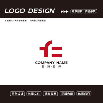 F字母logo标志