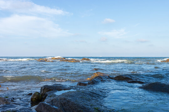 大海边浪花