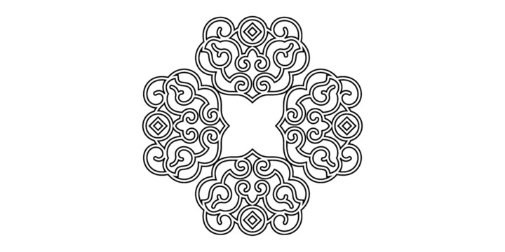 傳統(tǒng)紋樣繪畫線描