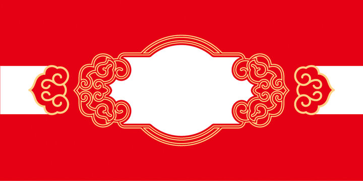 中式背景矢量