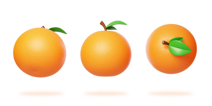 水果果实补充营养健康橘子3D