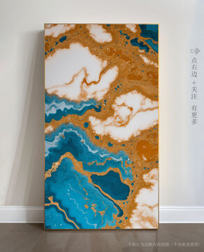 玄關(guān)大理石背景墻抽象畫