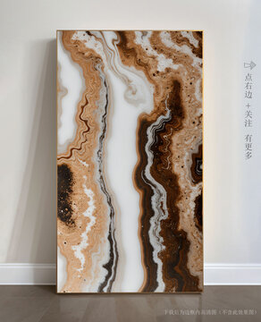 簡約大理石紋抽象畫