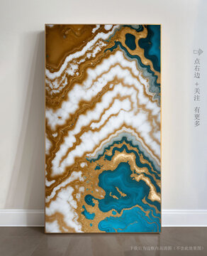 唯美條紋藝術(shù)畫(huà)大理石