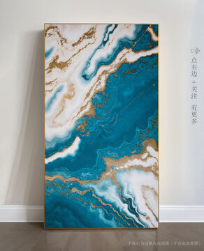 玄關(guān)大理石背景墻抽象畫