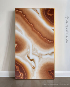 簡約大理石紋抽象畫
