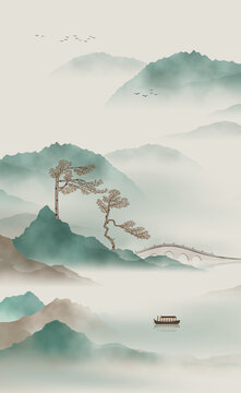 禪意新中式山水