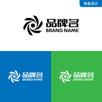 太阳旋转LOGO标志设计