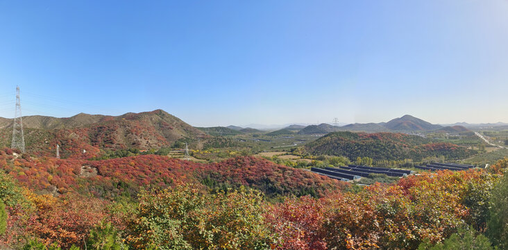 北京顺义舞彩浅山红叶