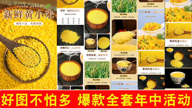 新鮮黃小米詳情頁