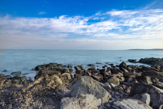 海边海岛岩石风光