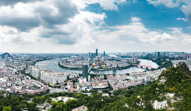 柳州城市航拍全景