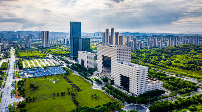 柳州城市风光航拍全景