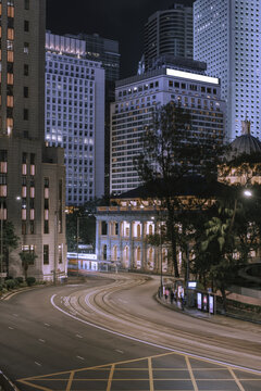 香港中环夜景