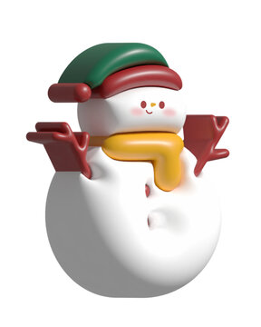 圣誕立體雪人