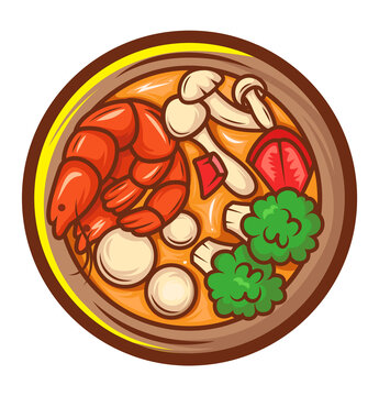 食物潮流插画