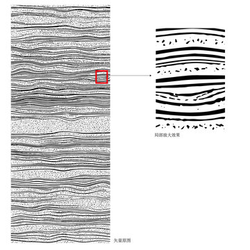 矢量波浪线条杂点肌理纹