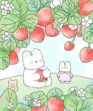 小兔子草莓