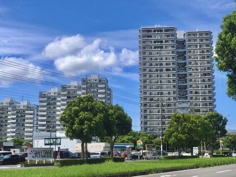 日本千叶县印西市街景