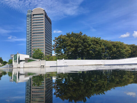 日本千叶县印西市街景建筑风格