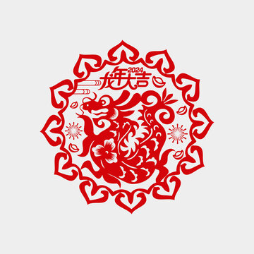 龍年窗花