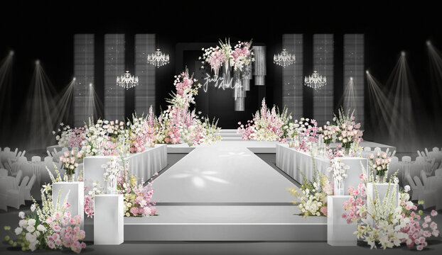 黑色韩式水晶婚礼