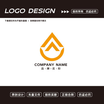 箭头logo水滴logo