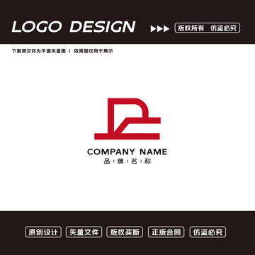 DC字母logo标志