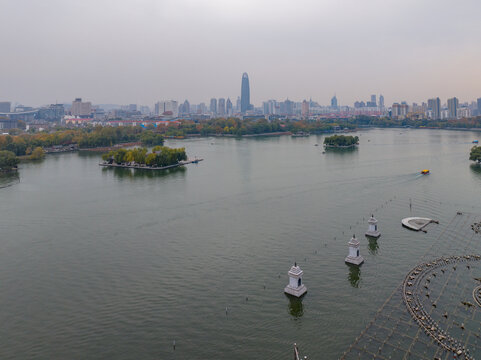 济南大明湖冬日美景