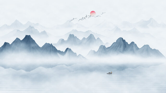 山水圖